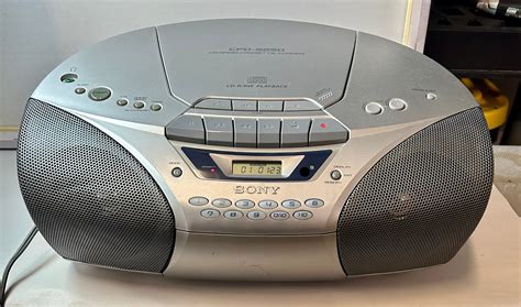 Sony Cfd S Cd Player Am Fm Cassette Vtg Boombox Silver See Etsy