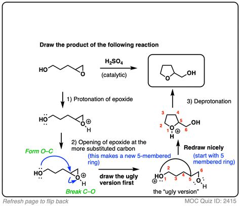 Opening Of Epoxides With Acid Master Organic Chemistry