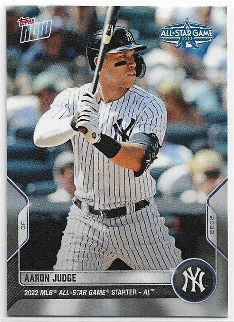 Topps Now Mlb All Star Game Aaron Judge Asg New York Yankees