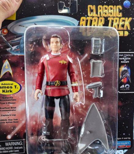 Playmates Admiral James T Kirk Star Trek II The Wrath Of Khan Action