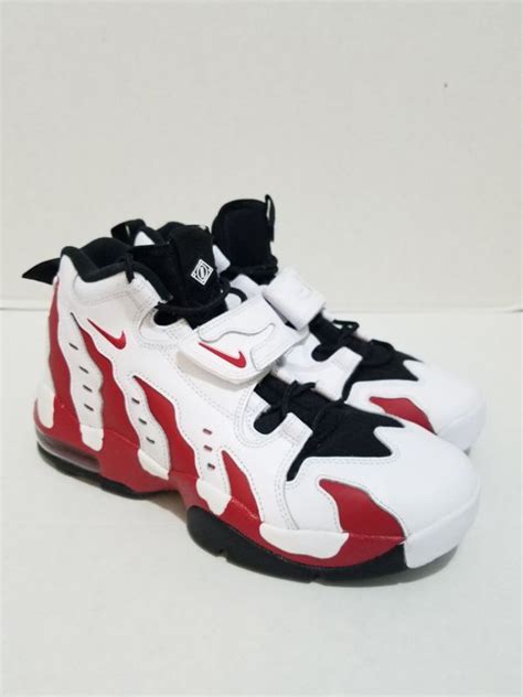 NEW MENS DEION SANDERS AIR DT DIAMOND TURF MAX 96 VARSITY RED 316408 ...