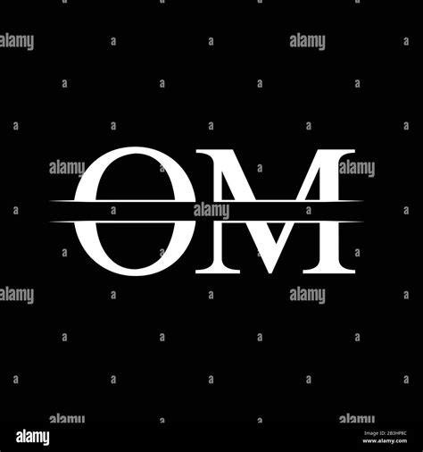 Initial Monogram Letter OM Logo Design Vector Template OM Letter Logo