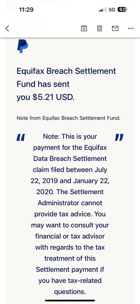 Equifax Settlement Check R Povertyfinance