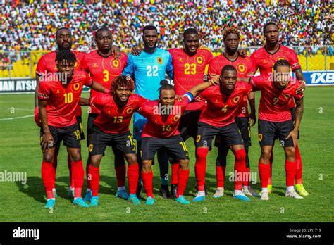 The Angola team during the 2023 Africa Cup of Nations qualifiers ...