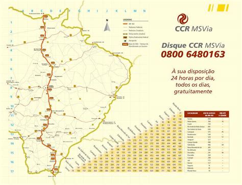 Ccr Lança Folheto Com Mapa Da Br 163 Para Orientar Usuários Dourados