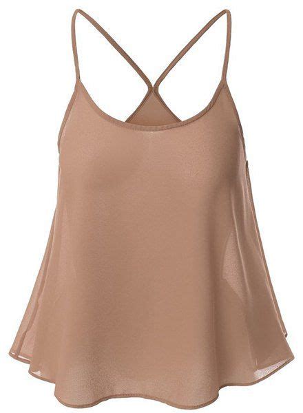 [28 Off] Chiffon Camisole Tank Top Rosegal