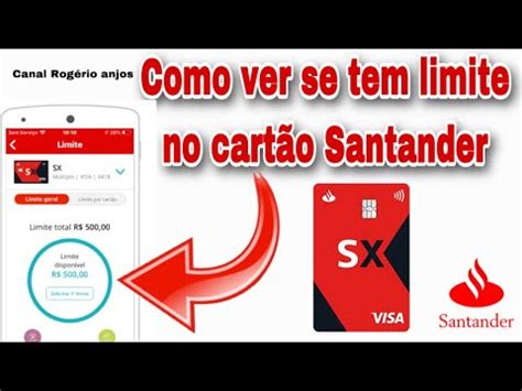 Como ver se tem limite de crédito no cartão Santander YouTube