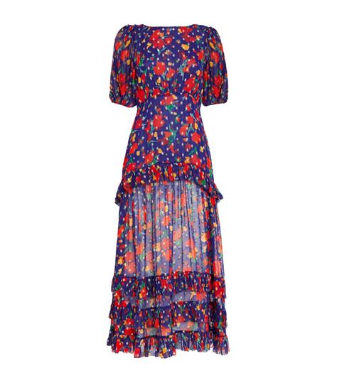 Womens Rixo Multi Floral Shireen Maxi Dress Harrods CountryCode