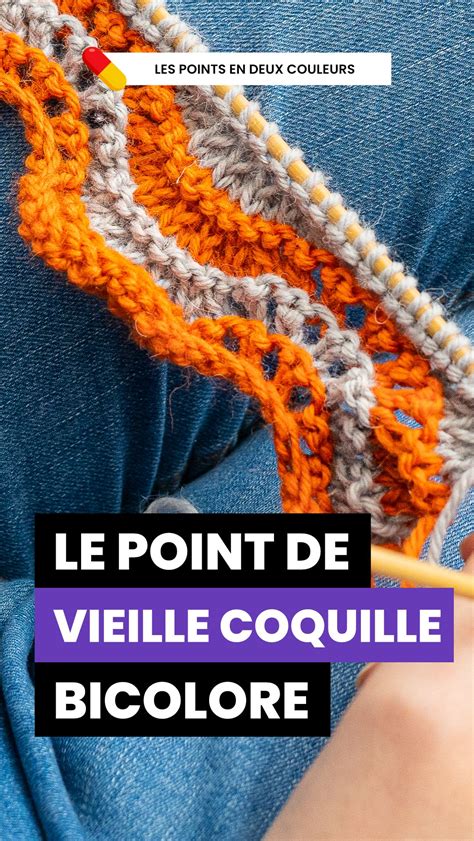 Comment Tricoter Le Point De Vieille Coquille Bicolore Point De