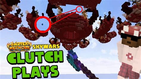 Making CLUTCH Plays Jartex Skywars YouTube