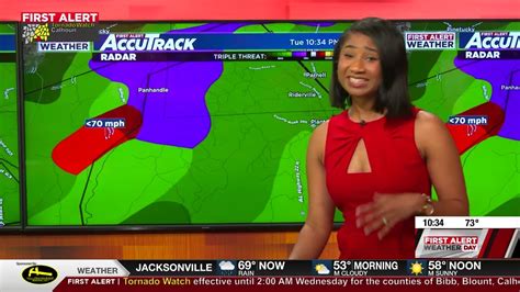 WBRC First Alert meteorologist Tonia Michele confirms tornado on air ...