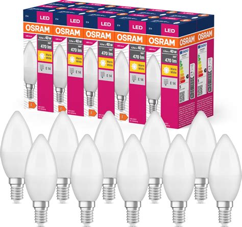 OSRAM LED Star Value Classic B40 LED Lampe für E14 Sockel Kerzenform