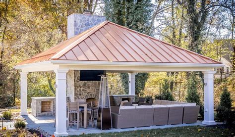 Pre Configured Caribbean Vinyl Pavilion New England Outdoor Sheds