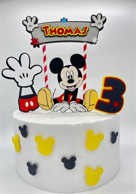 Mickey Mouse Cake Topper Mickey Birthday Party Mickey Decoration Mickey