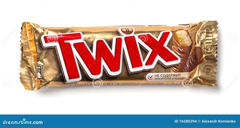 Twix Wrapper Isolated On White Editorial Stock Image Image Of