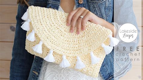 Evelyn Clutch Free Crochet Pattern Video Tutorial Youtube