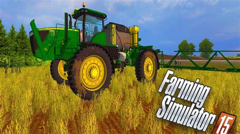 PULVERIZANDO MEGA PLANTAÇÃO DE TRIGO FARMING SIMULATOR 15 YouTube