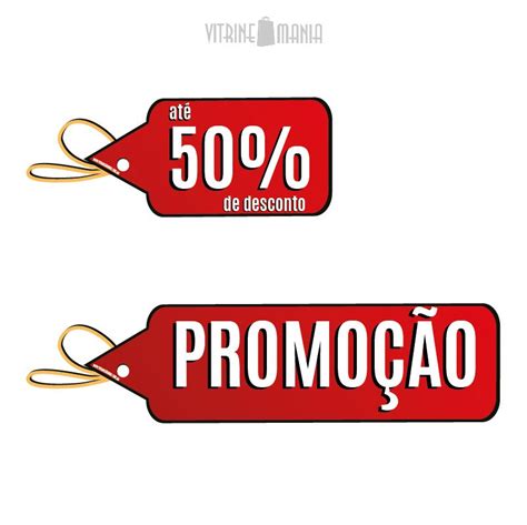 Adesivo De Vitrine Promo O Etiquetas Vermelhas Vitrine Mania