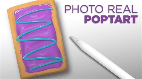 Realistic Purple Pop Tart Procreate App Youtube