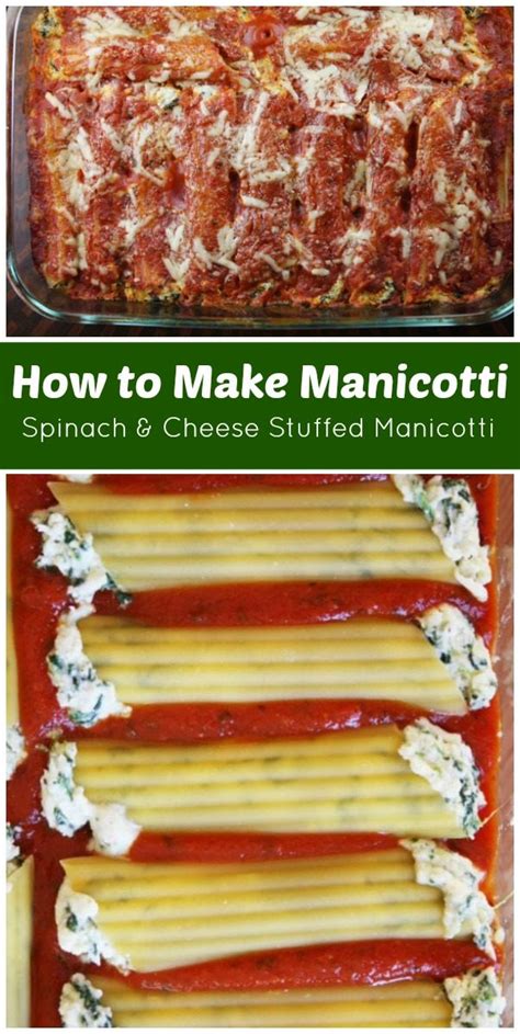 How To Make Manicotti Recipe Girl