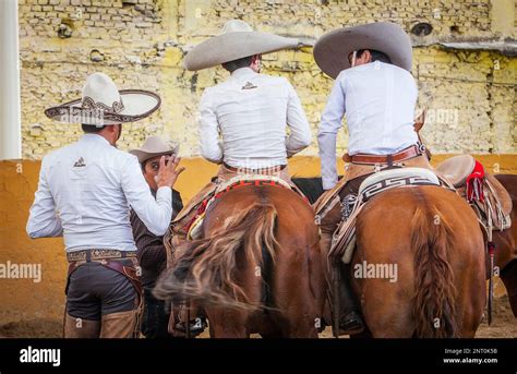 Mexican Charros A Charreada Mexican Rodeo At The Lienzo Charro Zermeno