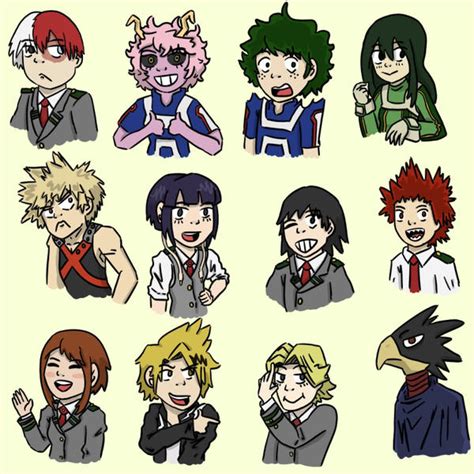 Class 1a uniforms and hero suits by gracepinapple on DeviantArt