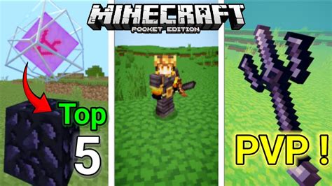 Top 5 Best Mcpe Pvp Texture Packs Fps Boost Youtube