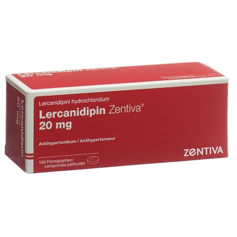 Lercanidipine Zentiva Filmtabl 20 Mg Blist 100 Stk Online Bestellen