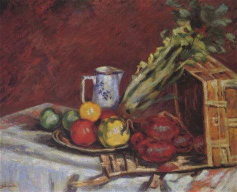 Nature Morte Fruits Pichet Et Legumes By Armand Guillaumin On Artnet