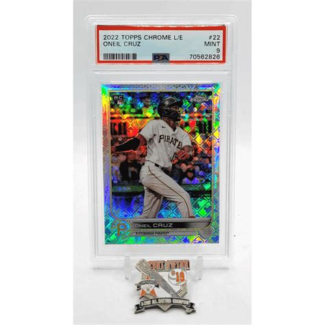 2022 Topps Chrome Logofractor Edition Oneil Cruz 22 PSA 9 GEM MT