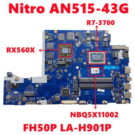 NBQ5X11002 NB Q5X11 002 Para Acer Nitro AN515 43G Placa Base De