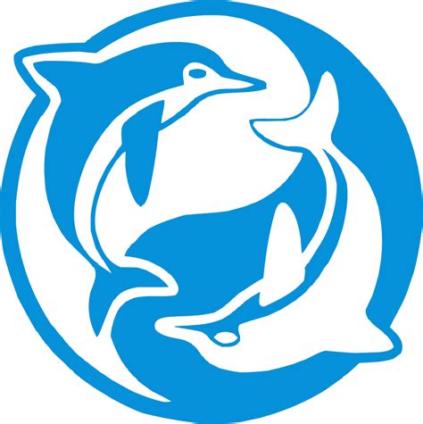 Dolphin Yin Yang Vinyl Cut Out Sticker Peace Resource Project