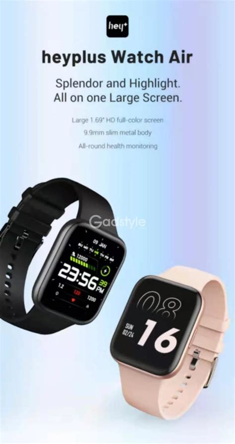 Xiaomi Hey Plus Watch Air 1 69 Inch Screen Smartwatch GadStyle BD