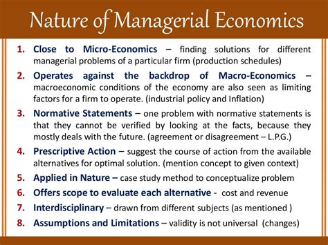 Nature And Scope Of Managerial Economics