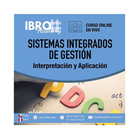 Curso Online En Vivo Sig Interpretación Y Aplicación De Sistemas Integrados De Gestión