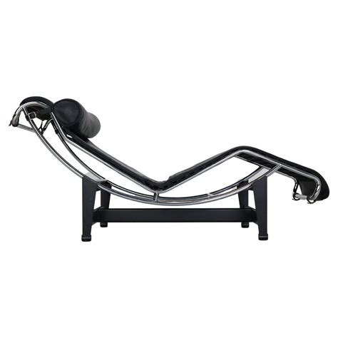 Le Corbusier Lc4 Black On Black Chaise Lounge Chair By Cassina 1970 At 1stdibs