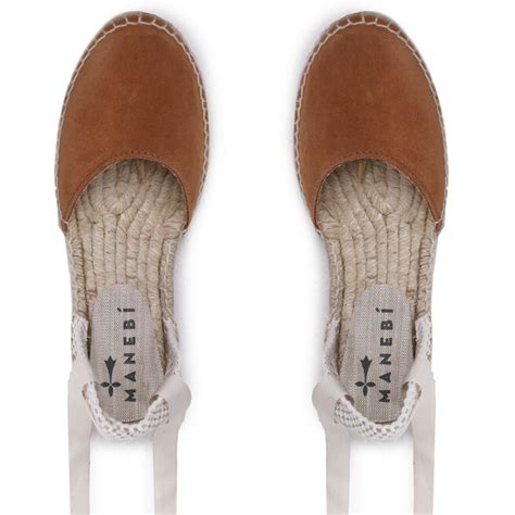 Εσπαντρίγιες Manebi Suede Flat Valenciana Espadrilles R 3 9 P0 Cuero