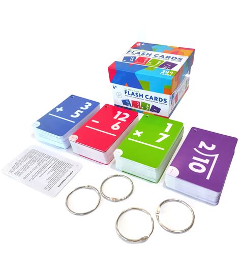 Mua Carson Dellosa 4 Pack All Facts Math Flash Cards With Rings Set