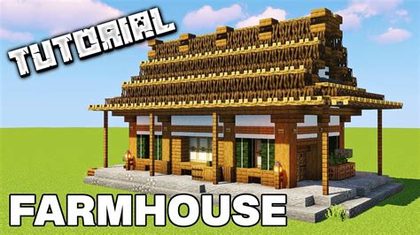 Japanese Farmhouse Minecraft Tutorial Youtube