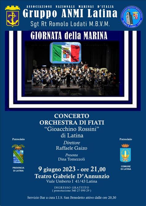 Nella Giornata Della Marina A Latina Concerto Dell Orchestra Di Fiati