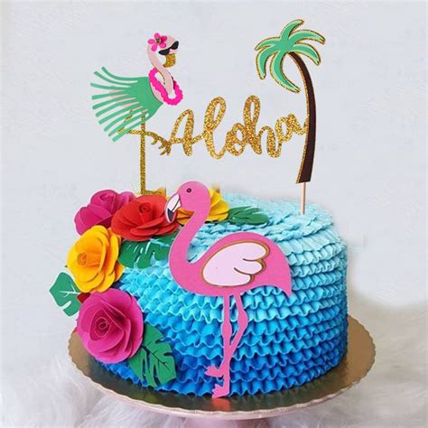 Luau Birthday Cakes Happy Birthday Cake Topper Th Birthday Birthday