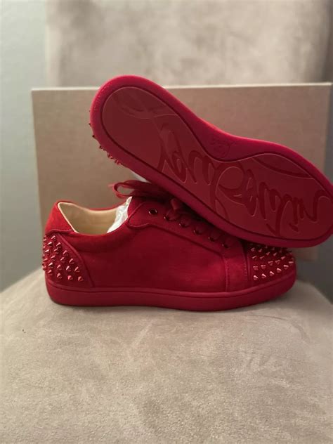 Christian Louboutin Red Spike Shoes