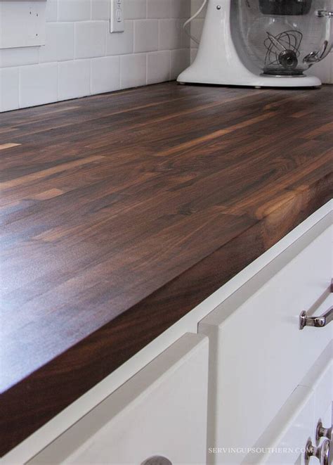 Dark Stained Butcher Block Countertops Countertops Ideas