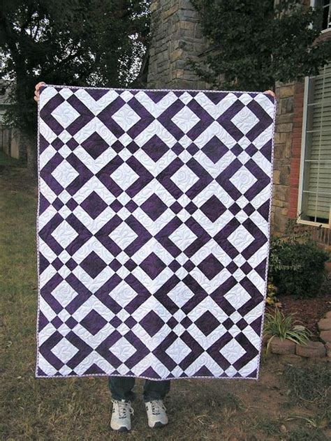 The Flemings Nine Two Color Quilt Purple Two Color Quilts Quilts Quilt Patterns