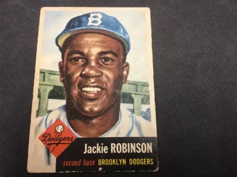 1953 TOPPS 1 Jackie Robinson Clean Iconic Vintage Classic Dodgers