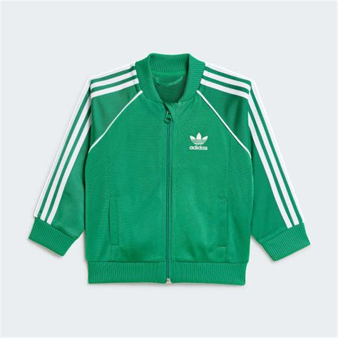 Adidas Adicolor Sst Track Suit Kids Green Adidas Uk