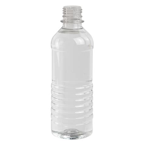 12 Oz Clear PET Tall Water Bottle With 28mm PCO Neck Cap Sold