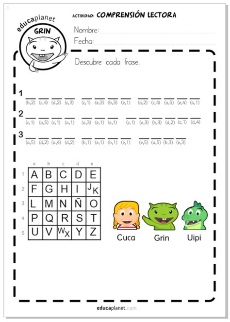 Descifra Mensaje Ficha Gratis Educaplanet Lectura Educaplanet Apps