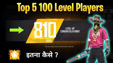 Top Level Players In Free Fire World Highest Level In Free