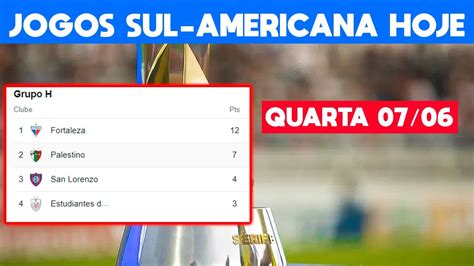 Jogos De Hoje Copa Sul Americana Quarta Tabela Sul Americana